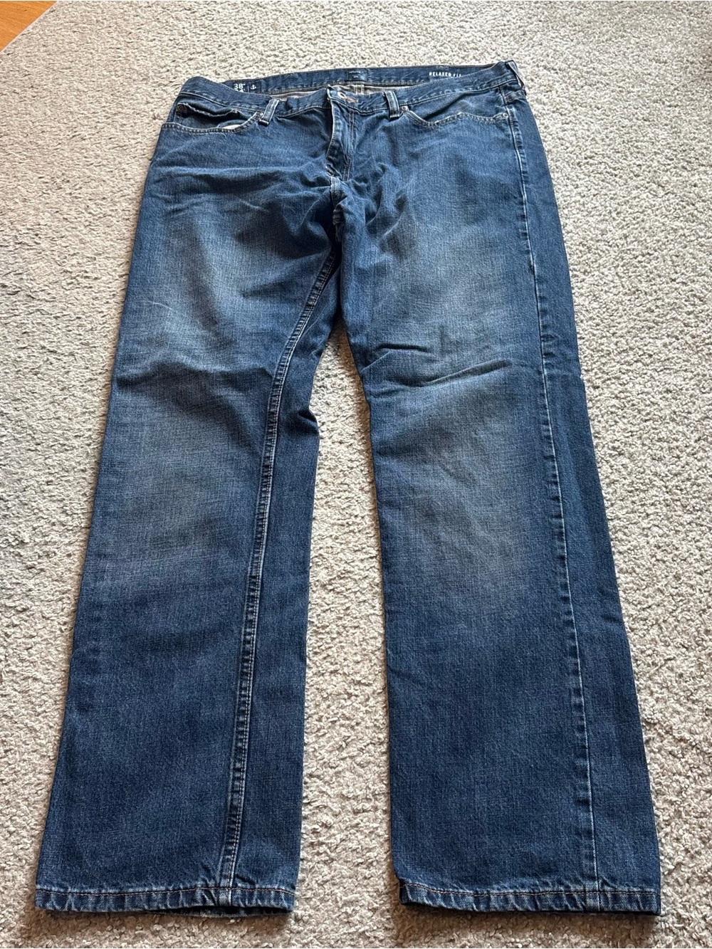 Nautica Men’s Relaxed Jeans in Dark Blue Denim Sz 38x34 Vintage Y2K